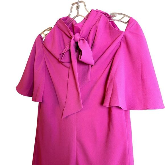 NWT Trina Turk Talia Mini Dress Women's Sz 4 Classic Preppy Bow Girly Vacation - Picture 10 of 14